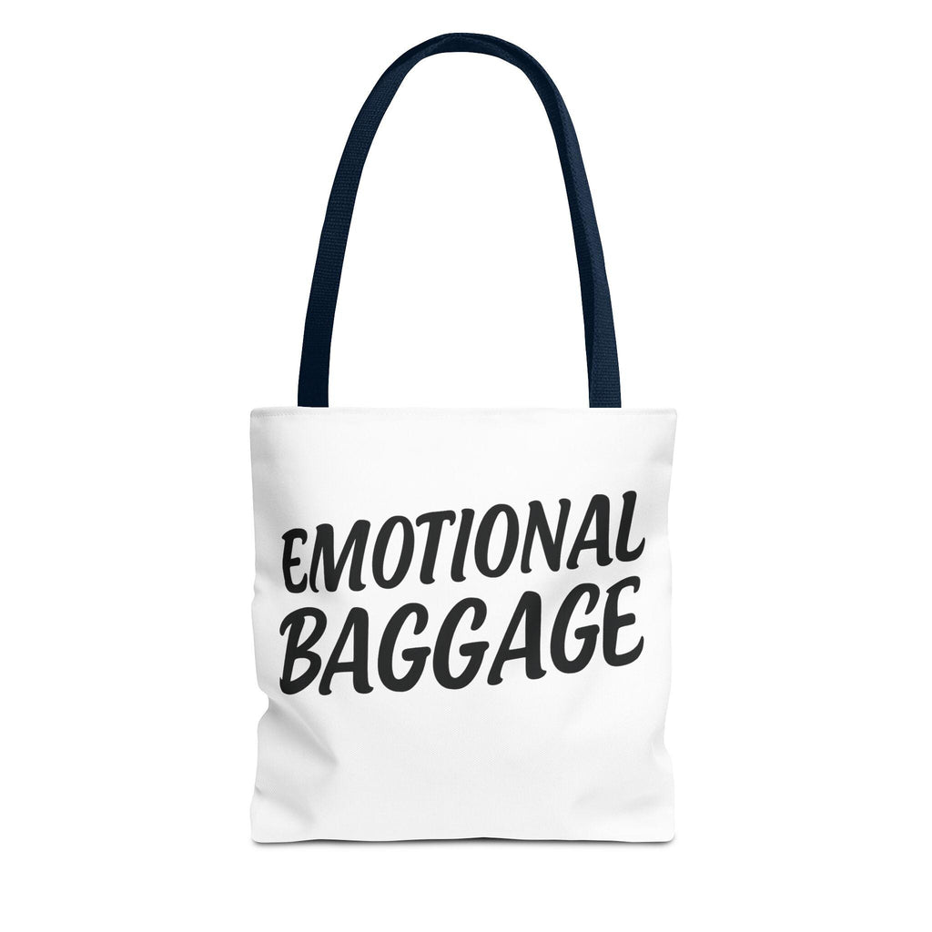 Emotional Baggage Canvas Tote Bag: Funny Sarcastic Reusable Shopper