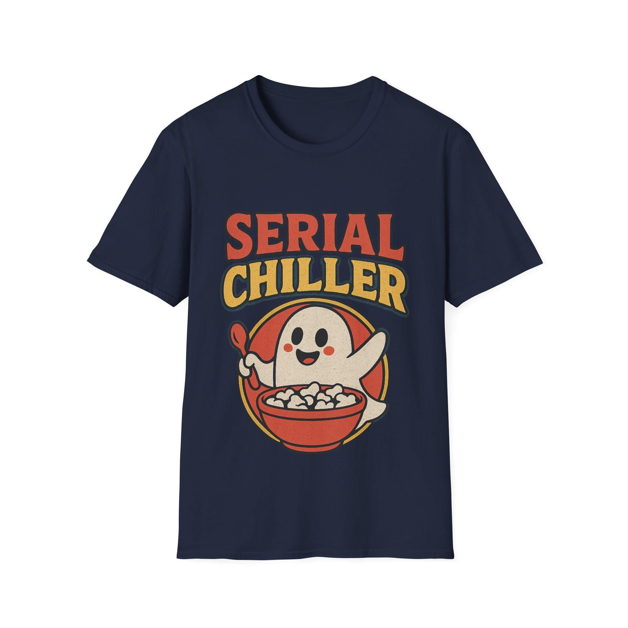 Serial Chiller Halloween T-Shirt: Funny Ghost Cereal Parody