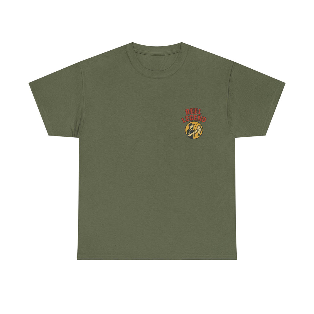 Funny Fishing Club T-Shirt: Master Baiter, Reel Legend - Distressed Cotton Tee