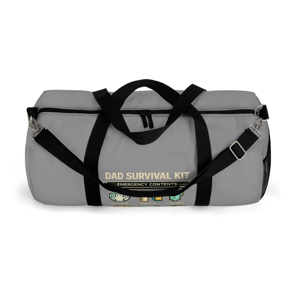 Dad Survival Kit Duffel Bag | Funny Diaper Bag, Emergency Contents