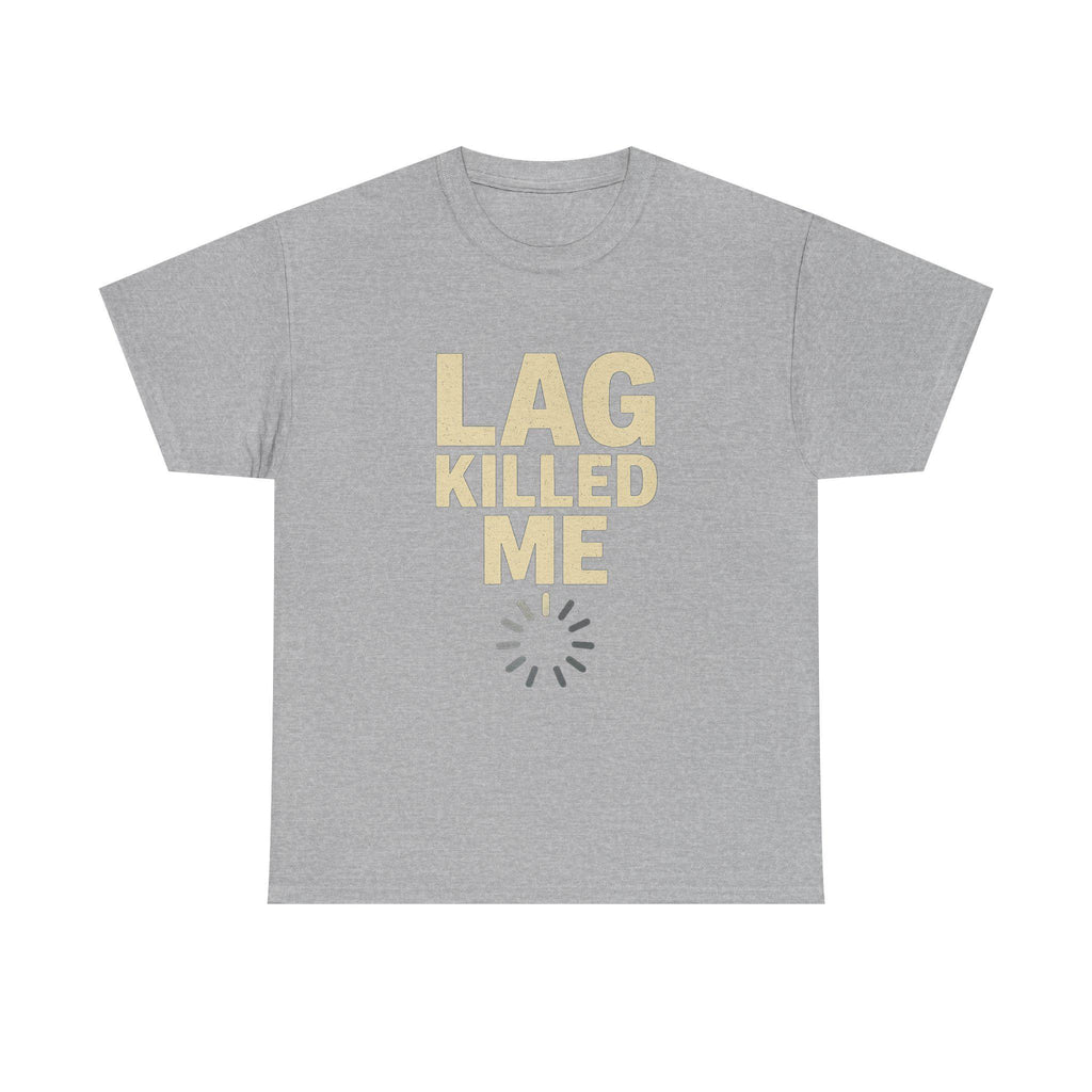 Lag Killed Me T-Shirt: Funny Retro Gamer Tee