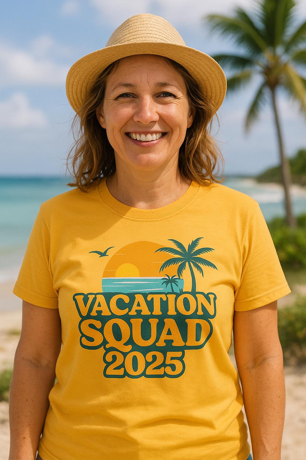 Vacation Squad T-Shirt: Matching Family Trip Shirts, Palm Tree Graphic