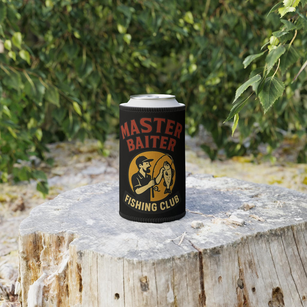 Funny Master Baiter Fishing Club Can Cooler - Neoprene Stubby Holder