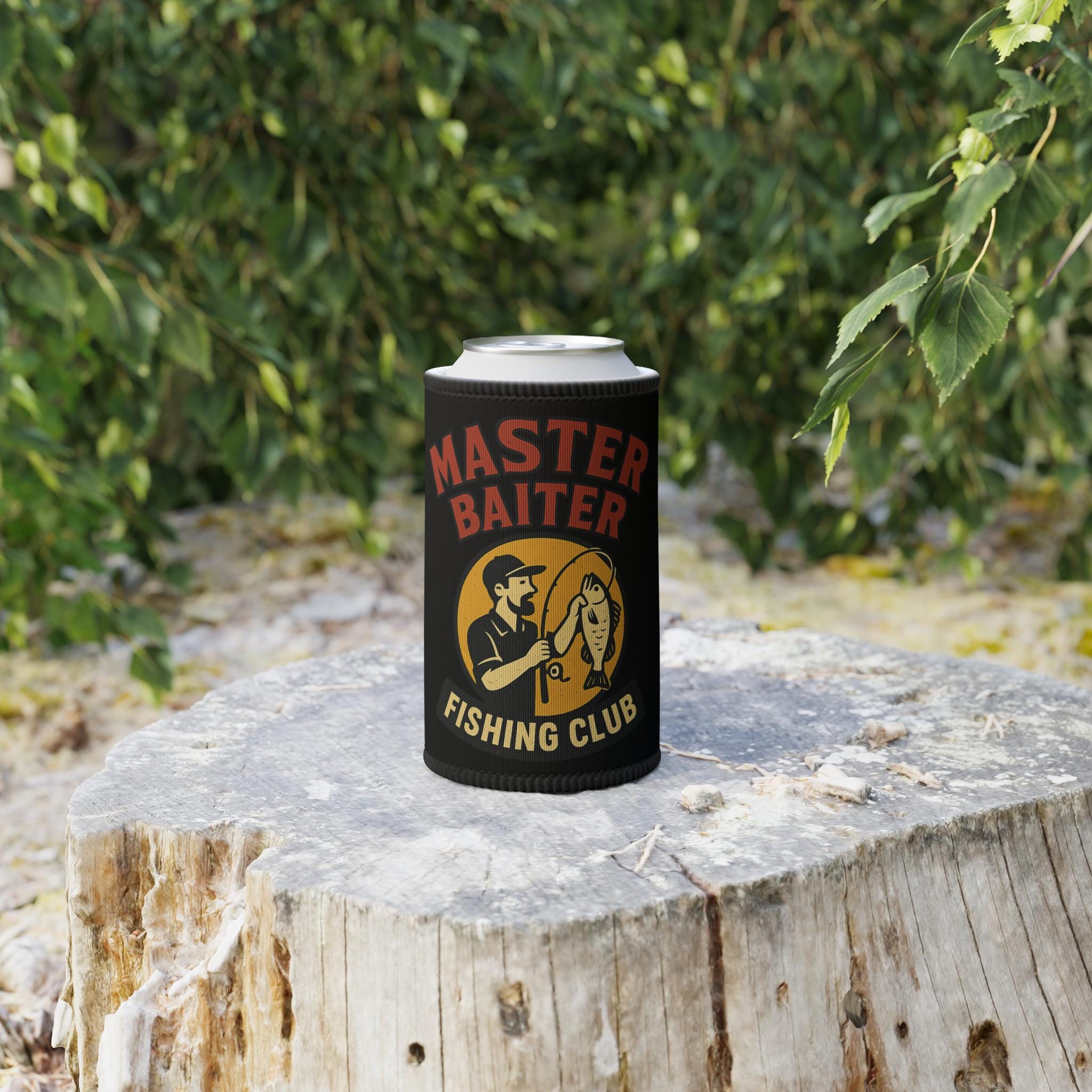 Funny Master Baiter Fishing Club Can Cooler - Neoprene Stubby Holder