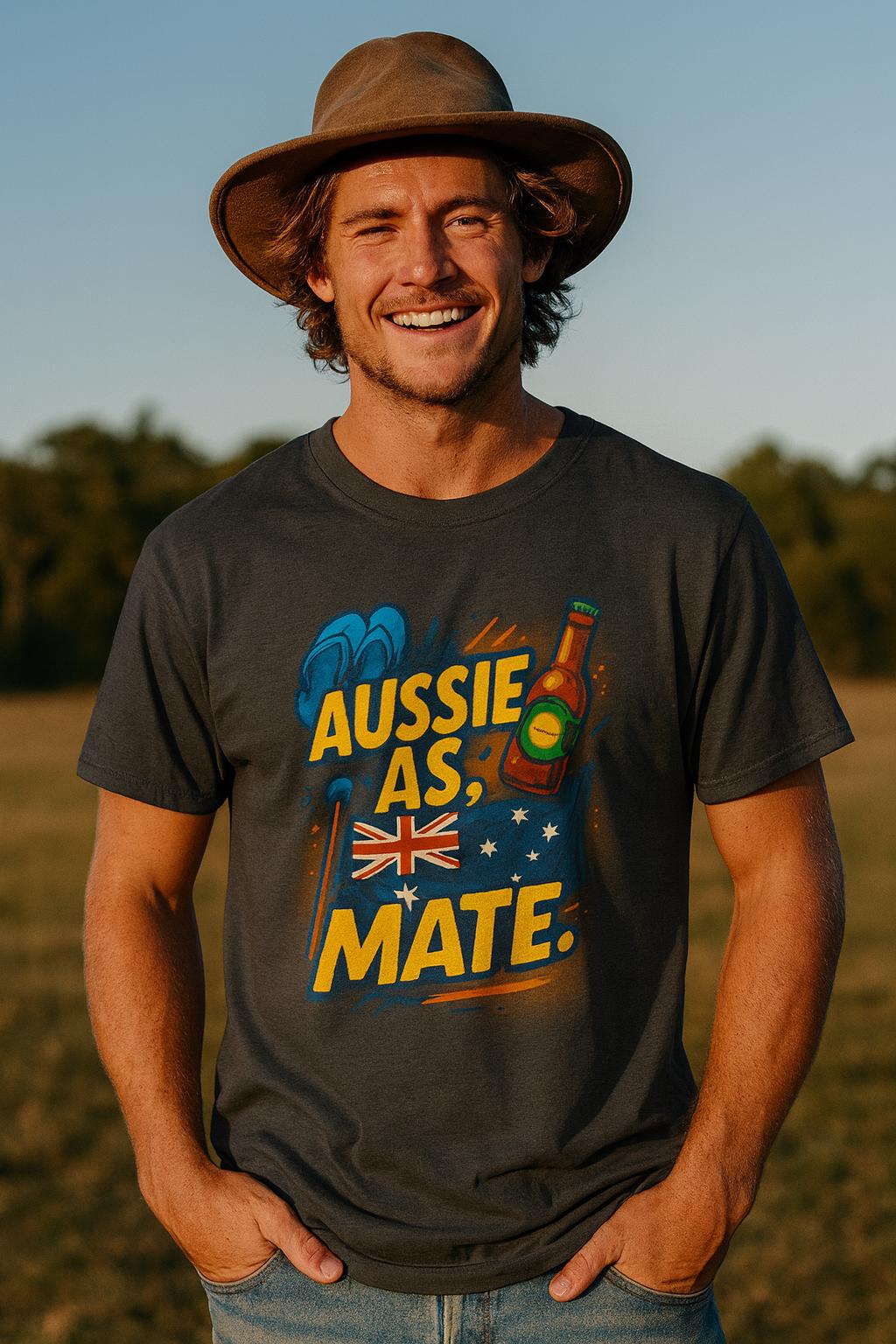 Aussie As Mate T-Shirt: Funny Australian Pride Tee
