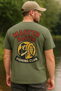 Funny Fishing Club T-Shirt: Master Baiter, Reel Legend - Distressed Cotton Tee