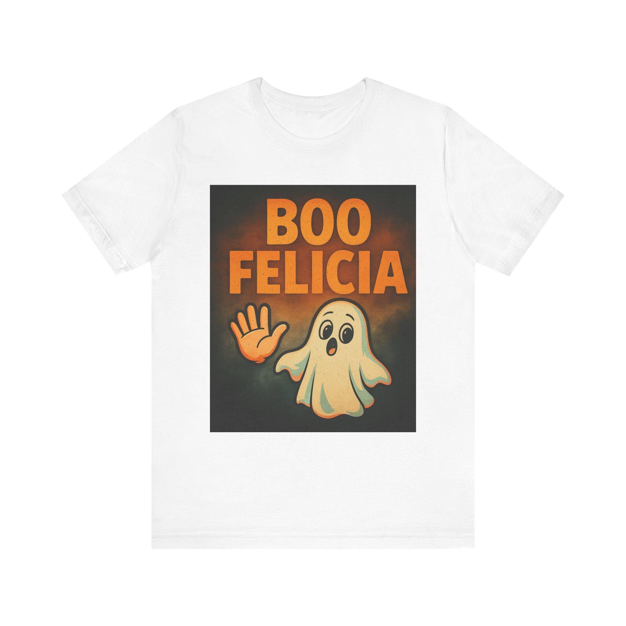Halloween Ghost Tee, Funny Spooky Shirt, Sassy Party Top, Unisex Jersey Short Sleeve Tee