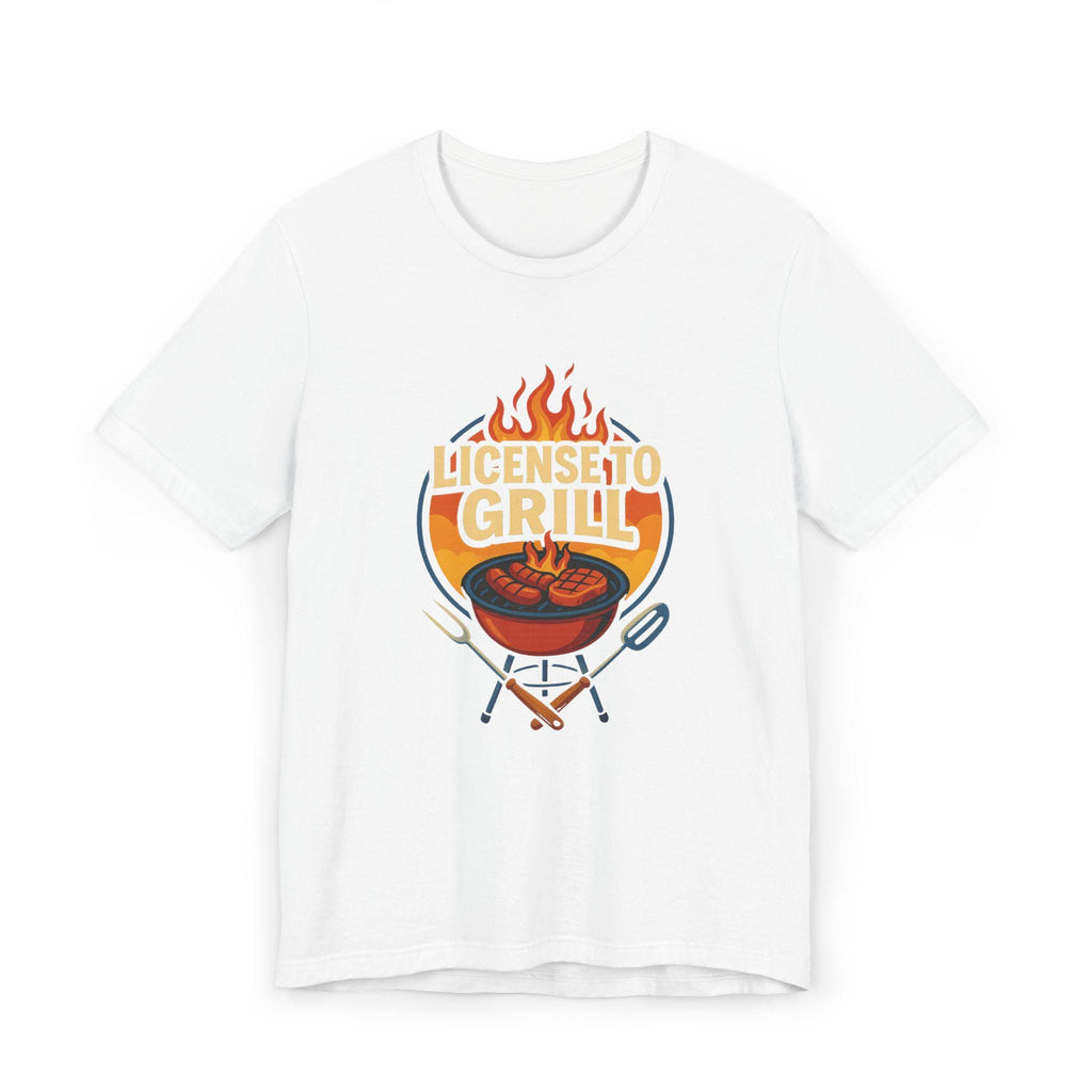 License to Grill T-Shirt: Funny BBQ Dad Gift