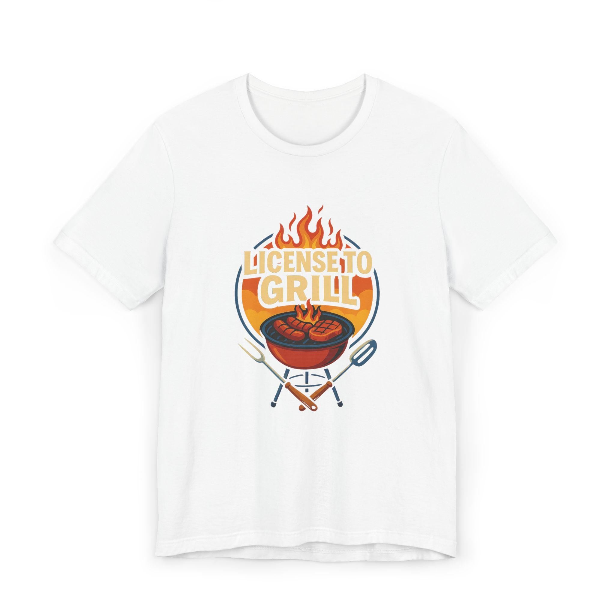 License to Grill T-Shirt: Funny BBQ Dad Gift