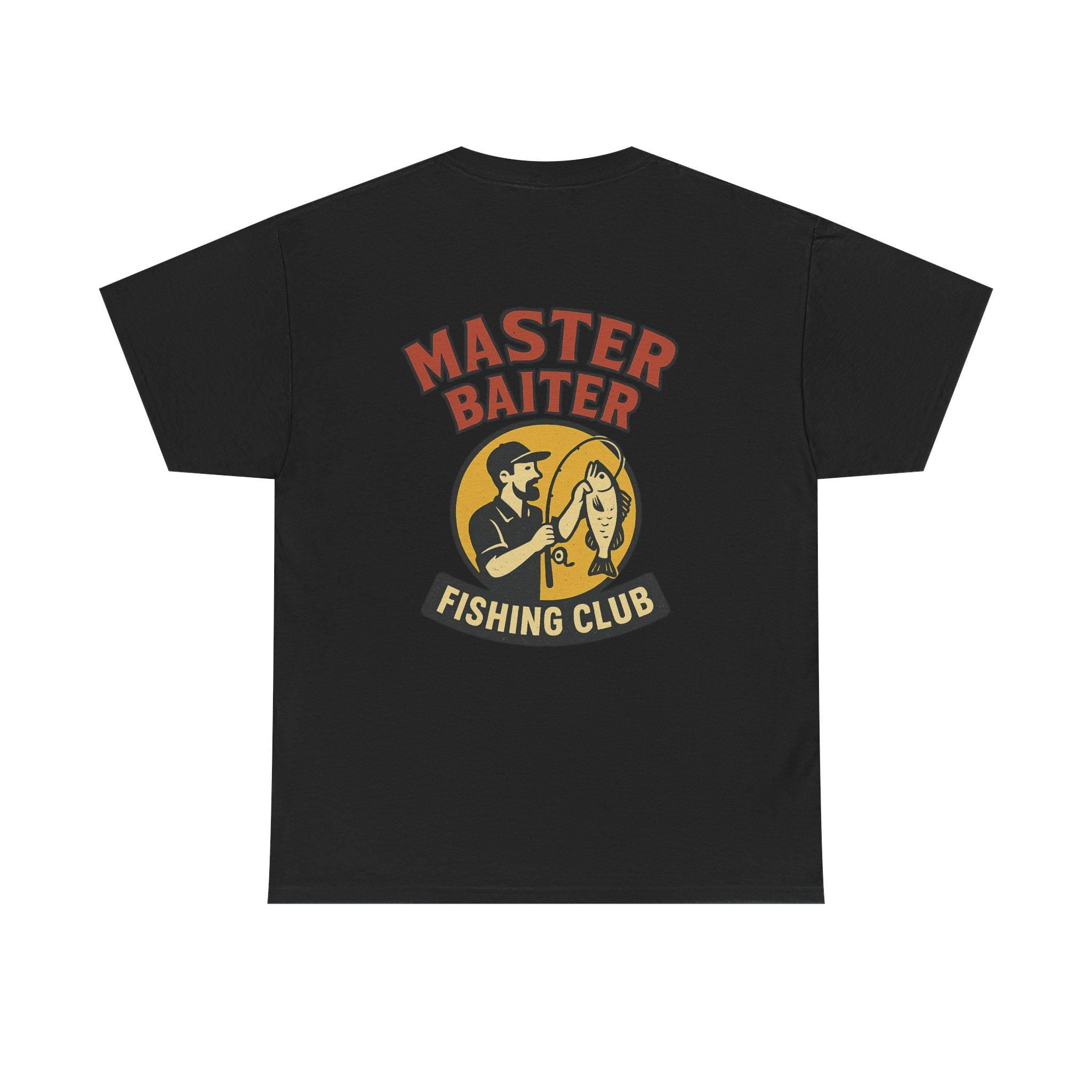 Funny Fishing Club T-Shirt: Master Baiter, Reel Legend - Distressed Cotton Tee