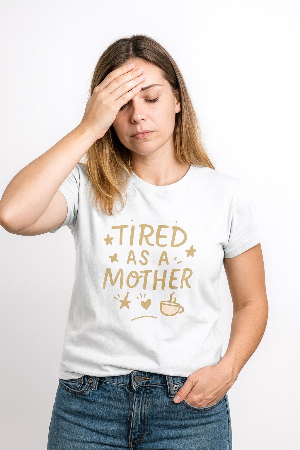 Tired As A Mother Shirt: Funny Mom Life Graphic Tee