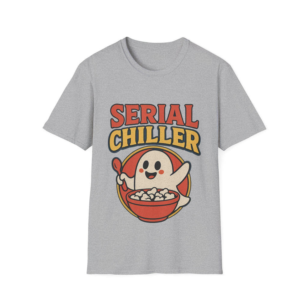 Serial Chiller Halloween T-Shirt: Funny Ghost Cereal Parody