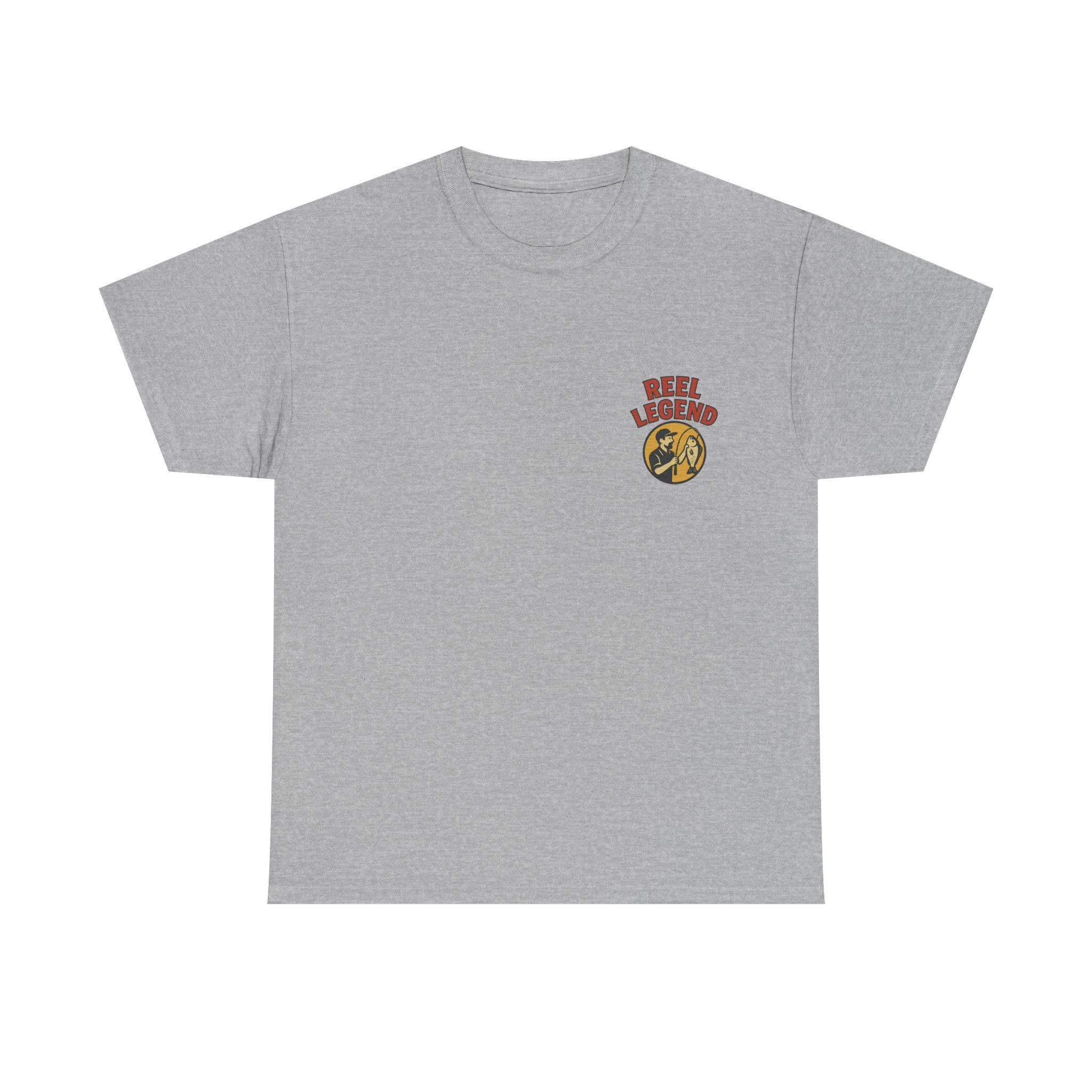Funny Fishing Club T-Shirt: Master Baiter, Reel Legend - Distressed Cotton Tee