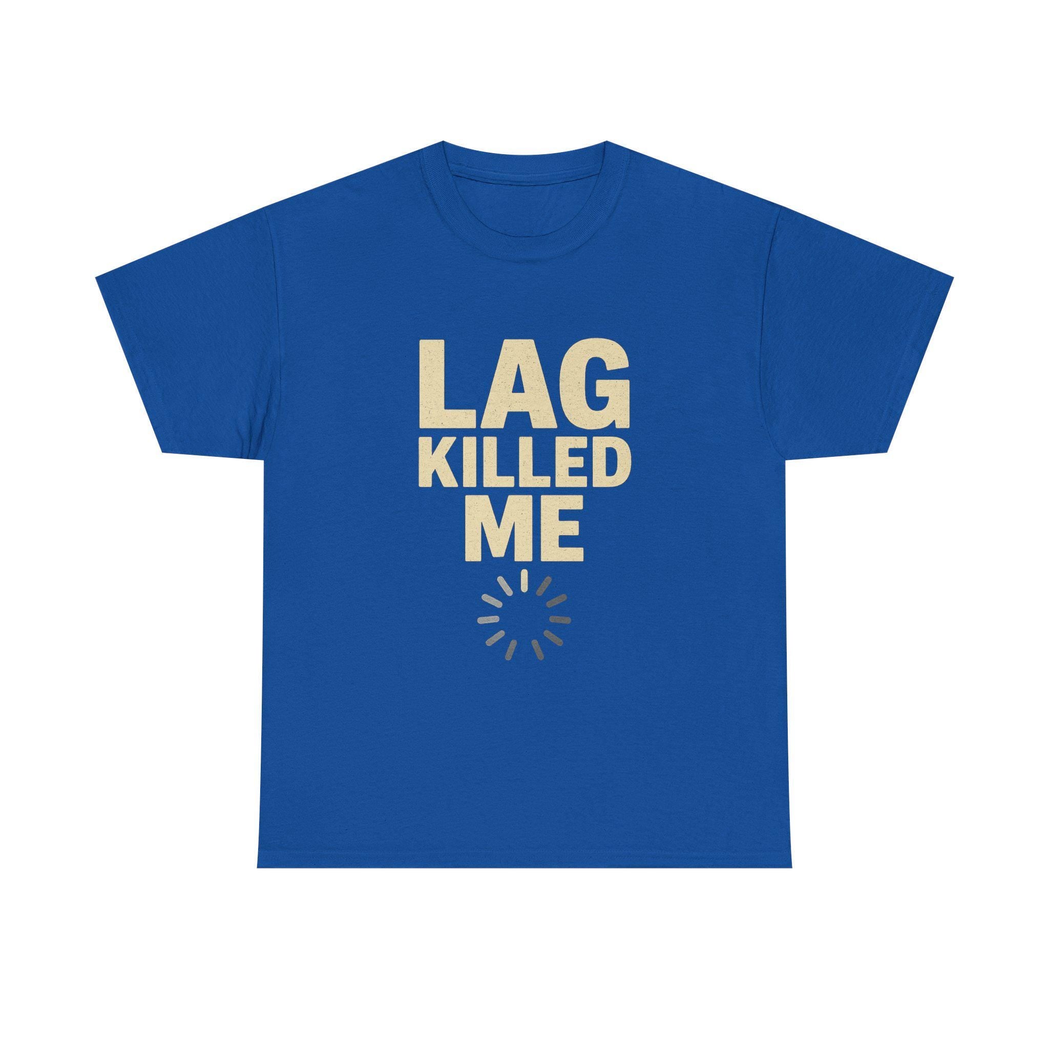 Lag Killed Me T-Shirt: Funny Retro Gamer Tee
