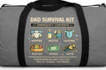 Dad Survival Kit Duffel Bag | Funny Diaper Bag, Emergency Contents