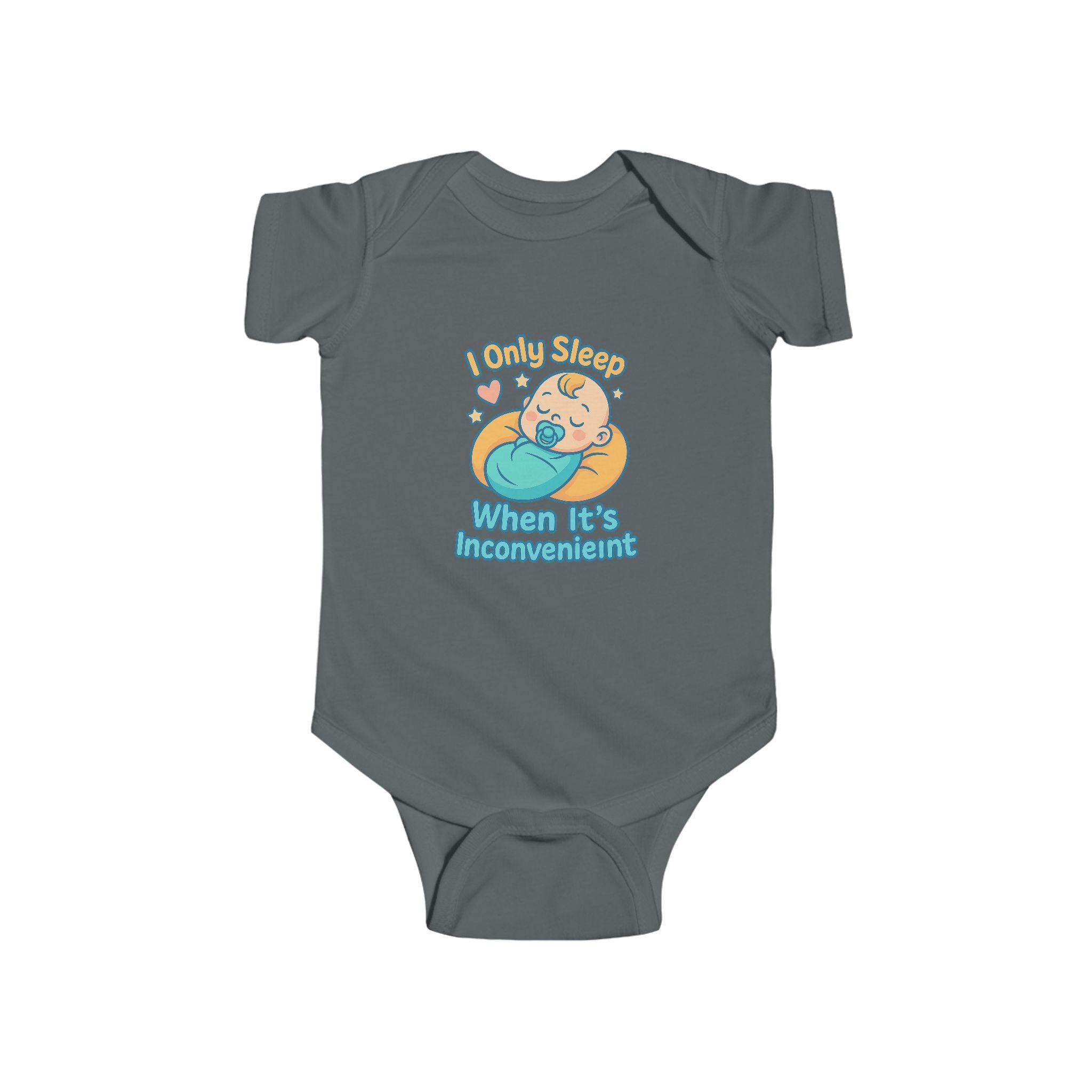 Funny Baby Onesie: I Only Sleep When It’s Inconvenient - Newborn Bodysuit
