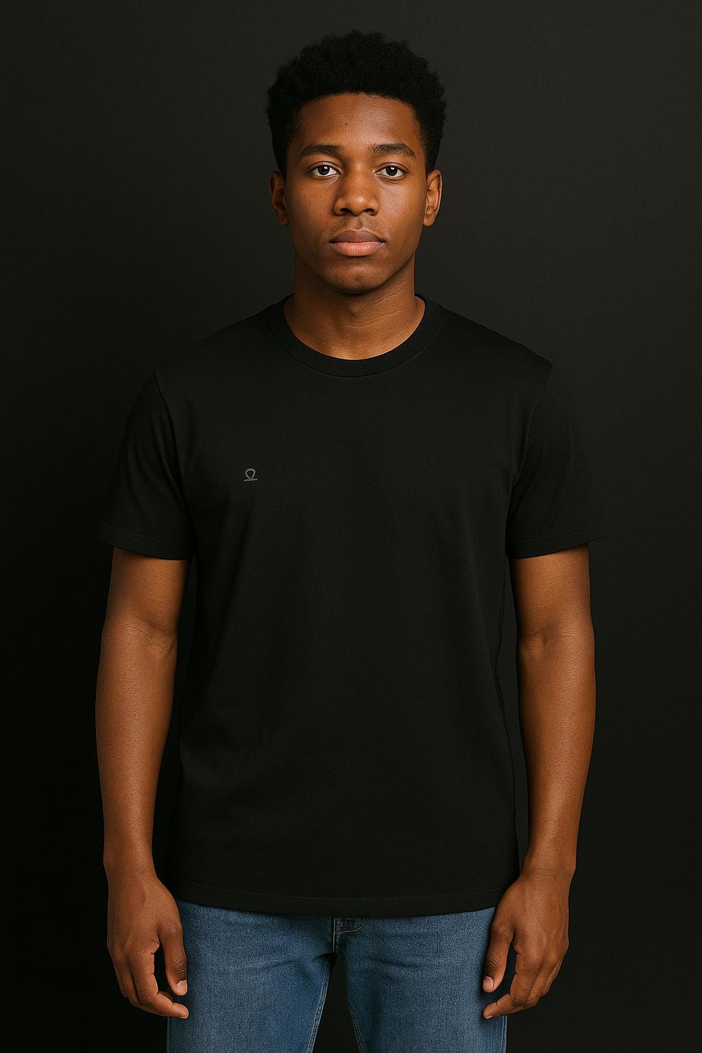Minimalist Cotton Logo T-Shirt - Unisex Modern Tee
