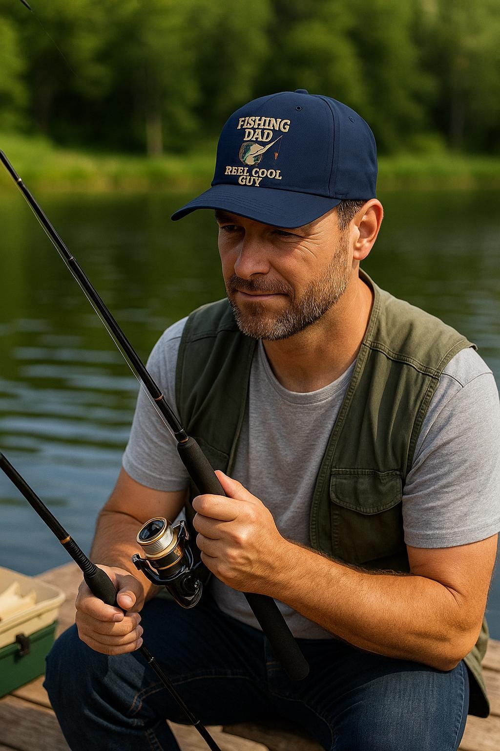 Reel Guy Fishing Dad Hat | Embroidered Fisherman Cap