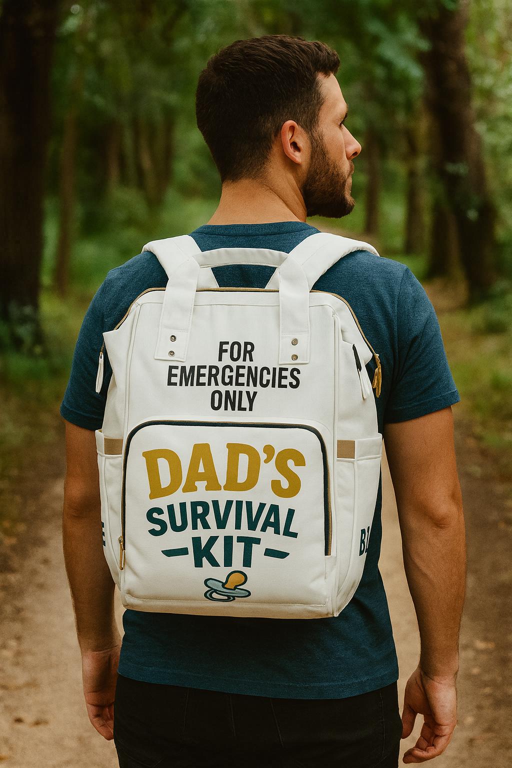 Dad Diaper Backpack: Funny Survival Kit Nappy Bag