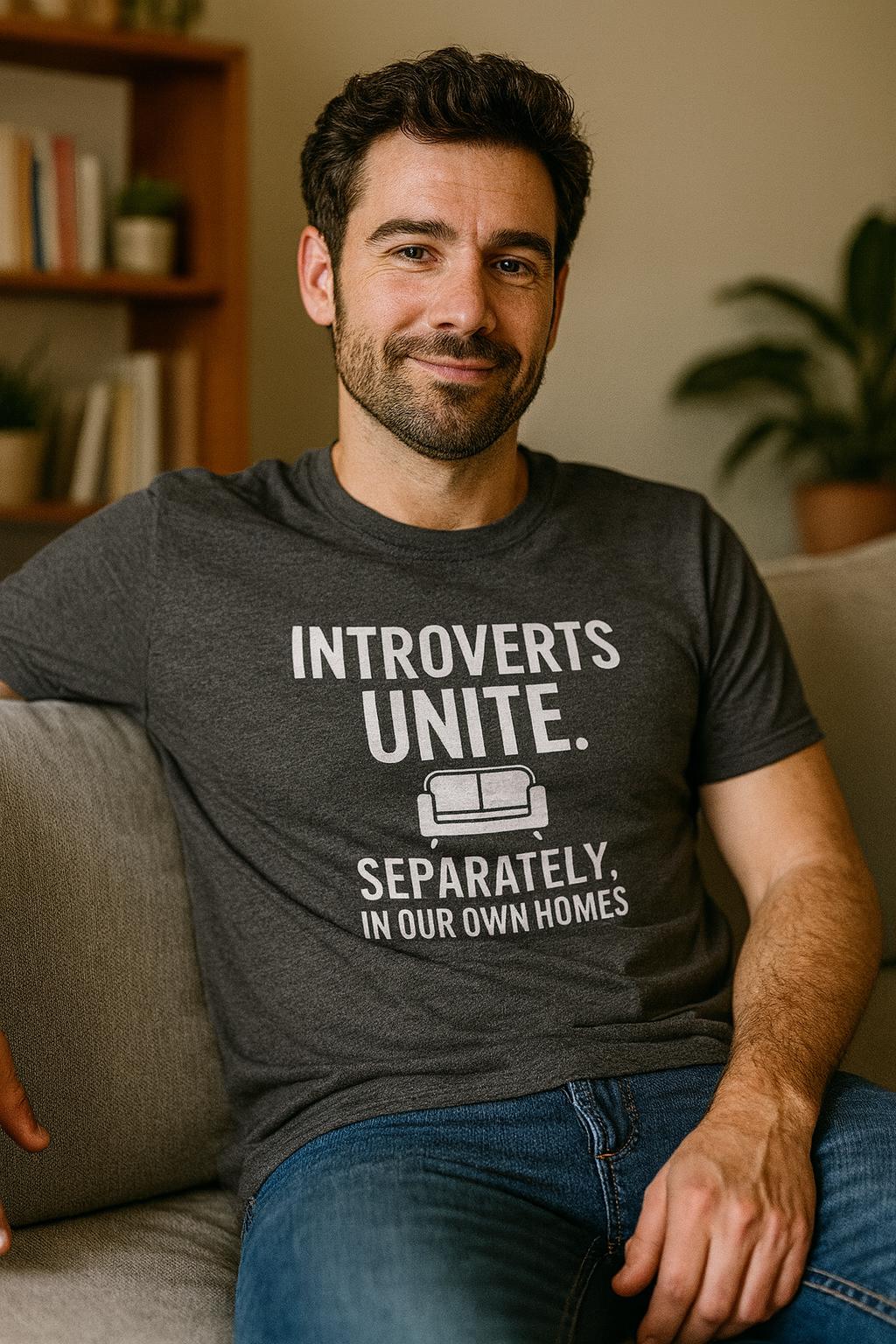 Funny Introvert T-Shirt: Sarcastic Humor, Social Anxiety Cotton Tee