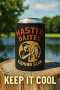 Funny Master Baiter Fishing Club Can Cooler - Neoprene Stubby Holder