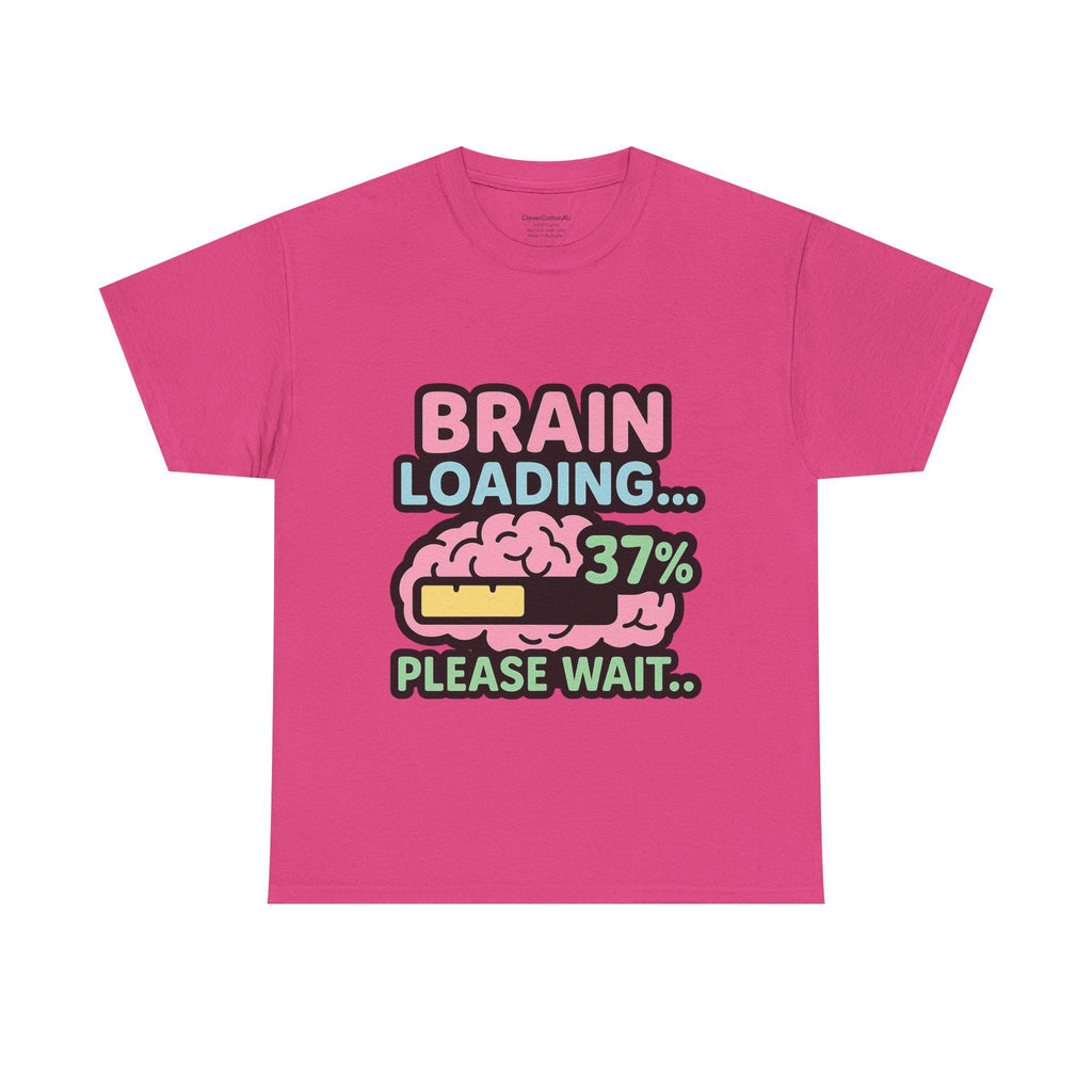 Brain Loading Funny T-Shirt: Nerdy Geek Humor, Gamer Tech Style
