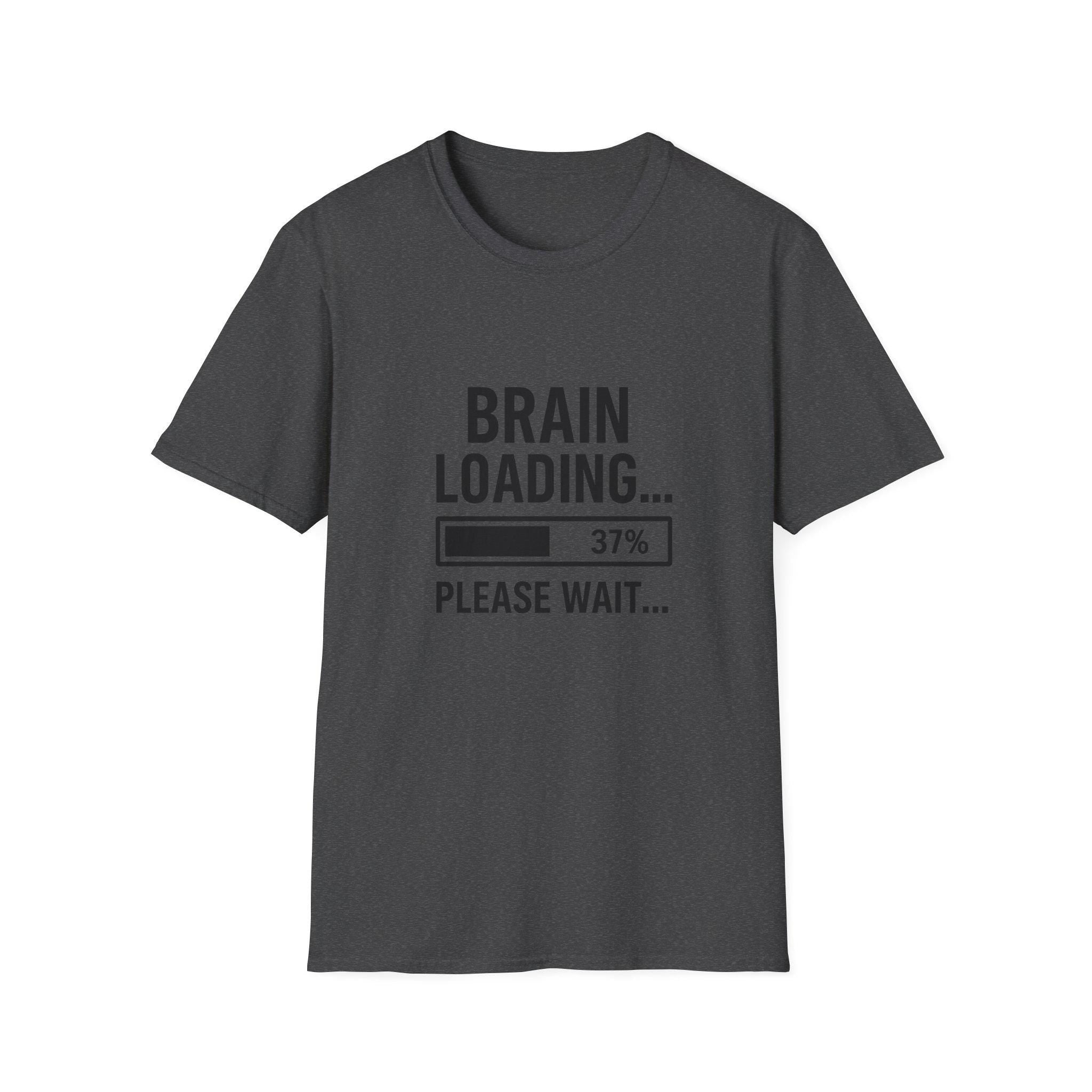 Brain Loading T-Shirt: Funny Geek Gamer Unisex Tee