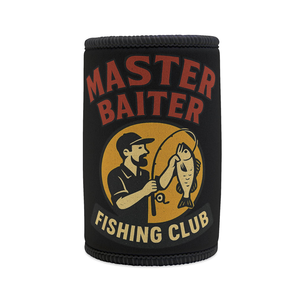 Funny Master Baiter Fishing Club Can Cooler - Neoprene Stubby Holder