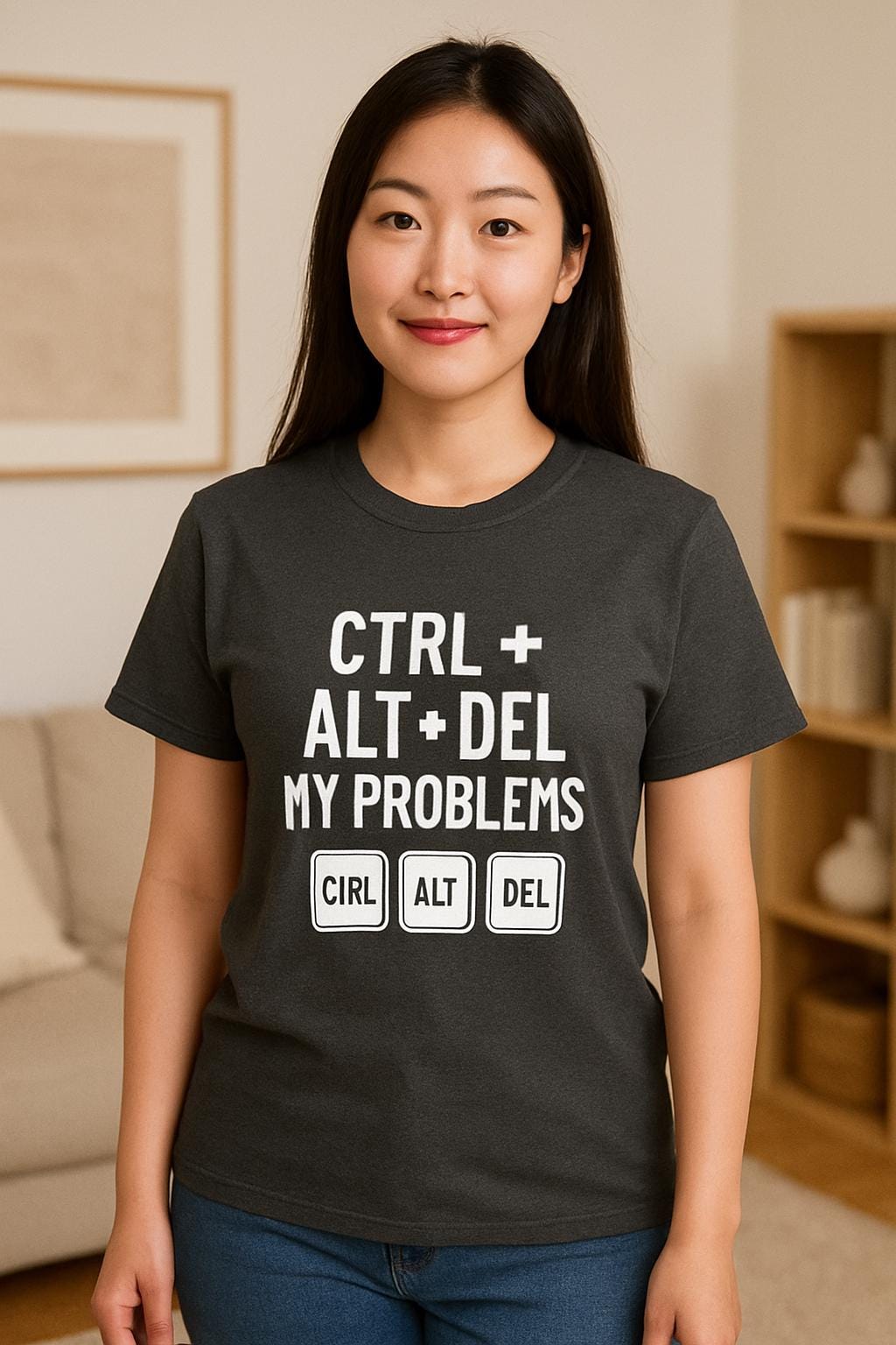 CTRL + ALT + DEL T-Shirt | Funny Tech Shirt for Gamers & Geeks | Nerd Humor Gift Tee