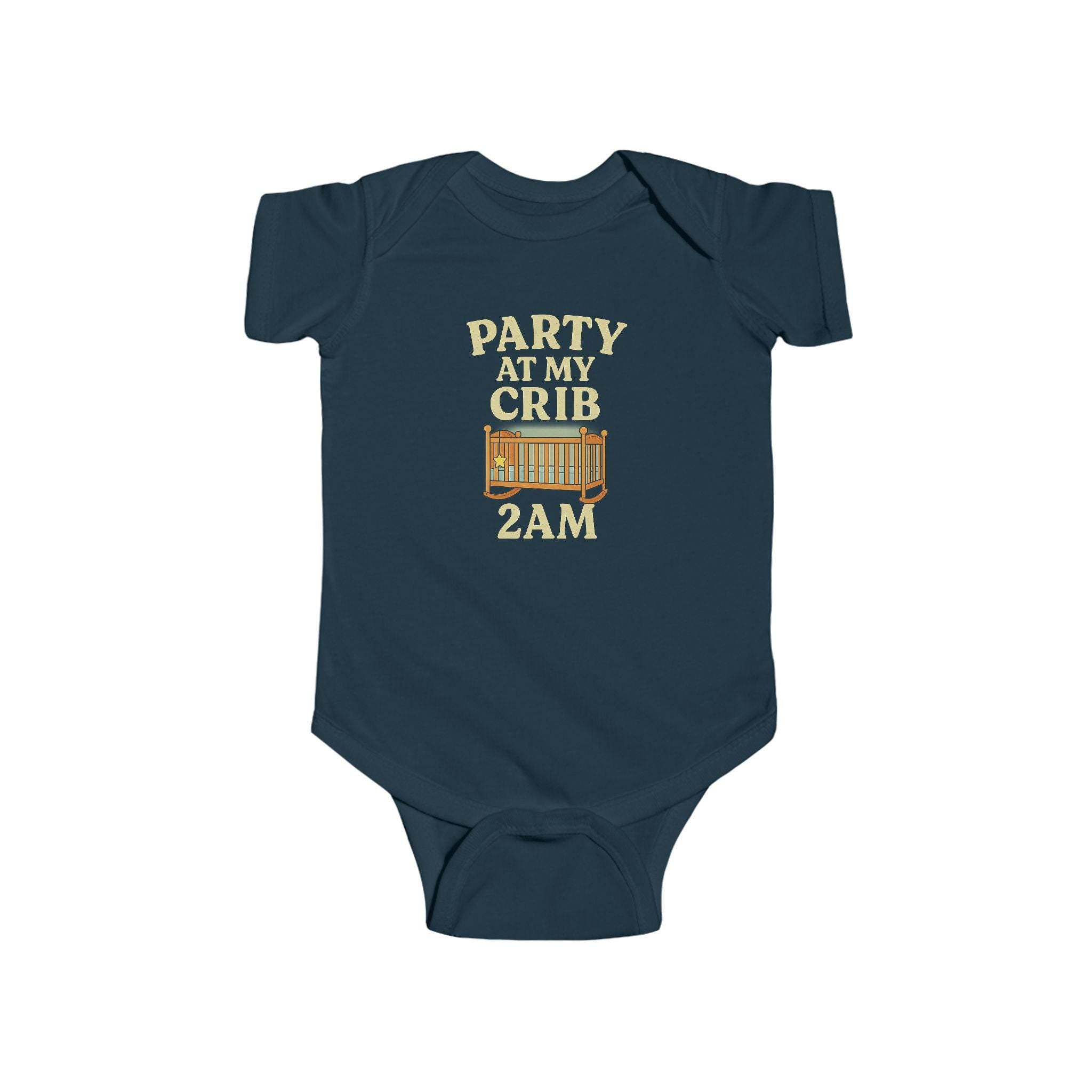 Funny Baby Onesie: "Party at My Crib 2AM" - Newborn Outfit