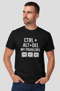 CTRL + ALT + DEL T-Shirt | Funny Tech Shirt for Gamers & Geeks | Nerd Humor Gift Tee