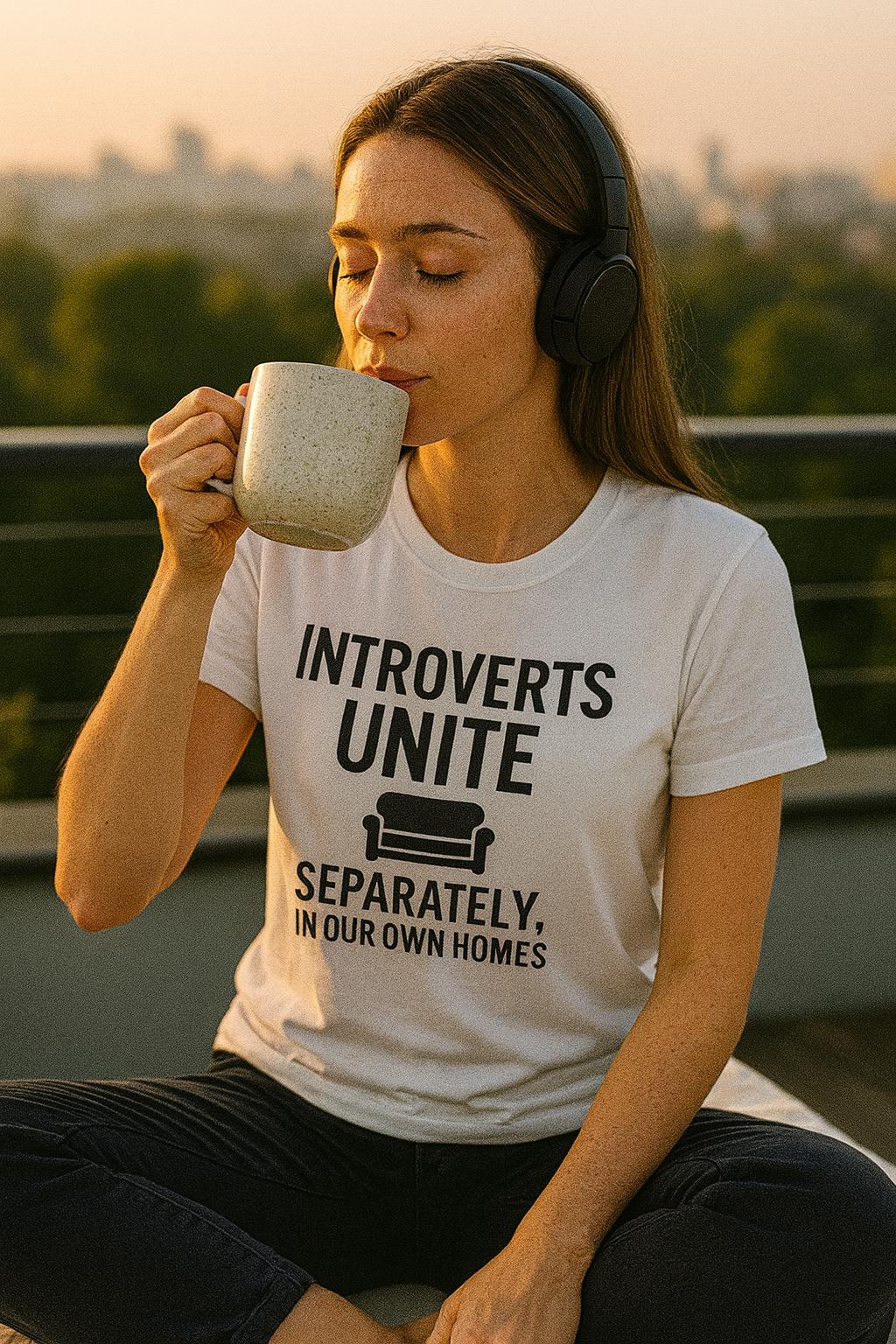 Funny Introvert T-Shirt: Sarcastic Humor, Social Anxiety Cotton Tee