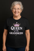 Queen of the Grandkids T-Shirt: Funny Grandma Gift