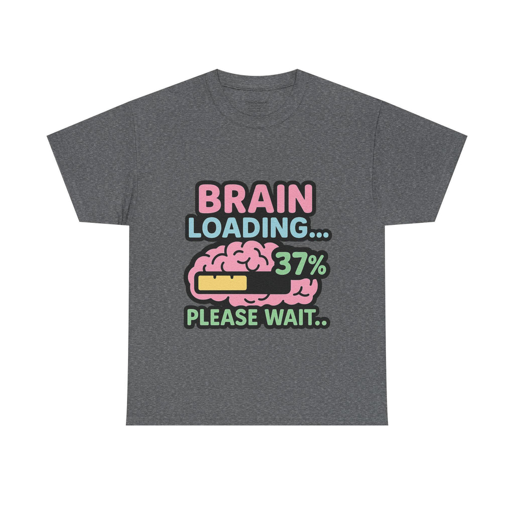 Brain Loading Funny T-Shirt: Nerdy Geek Humor, Gamer Tech Style