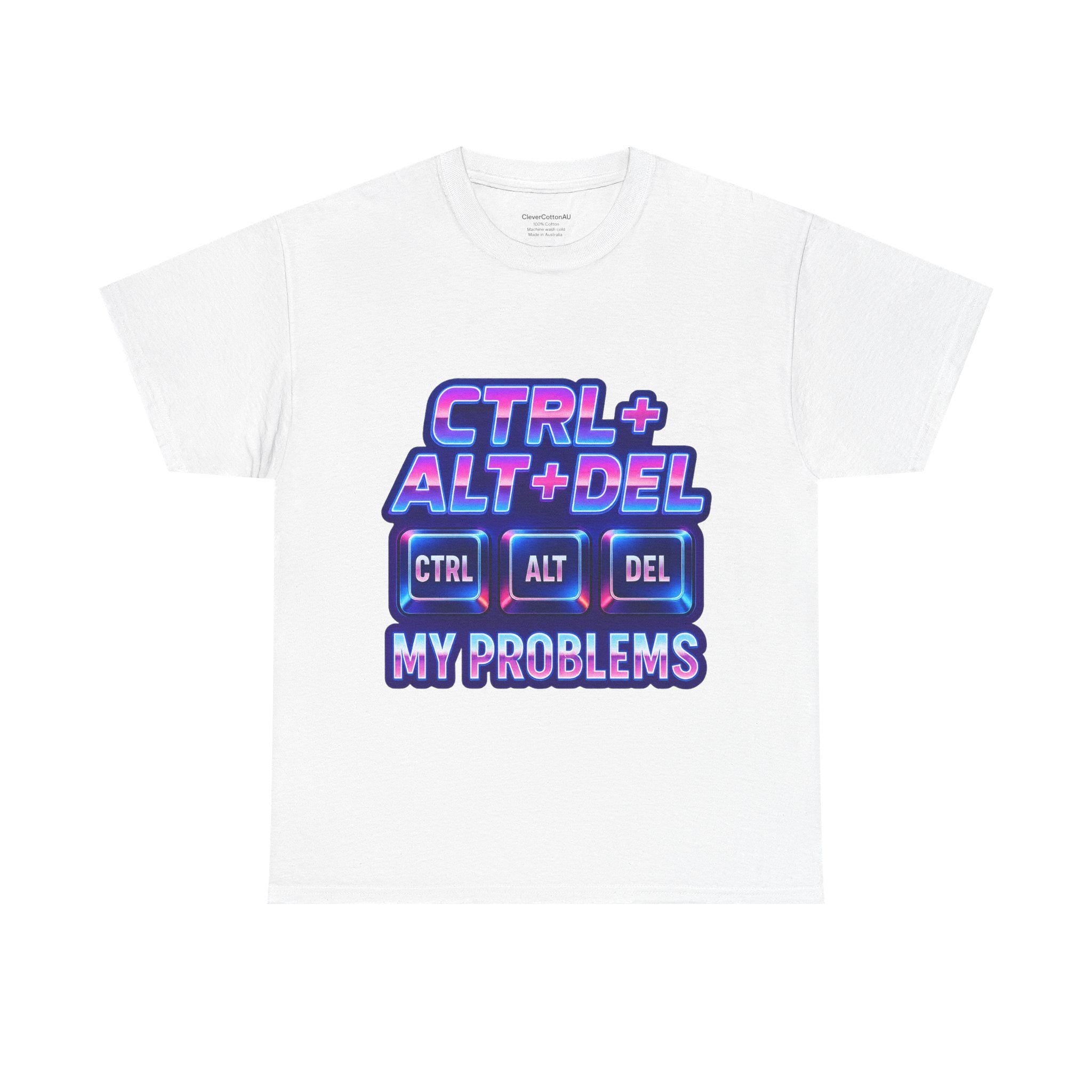 CTRL ALT DEL T-Shirt: Funny Tech Humor Graphic Tee