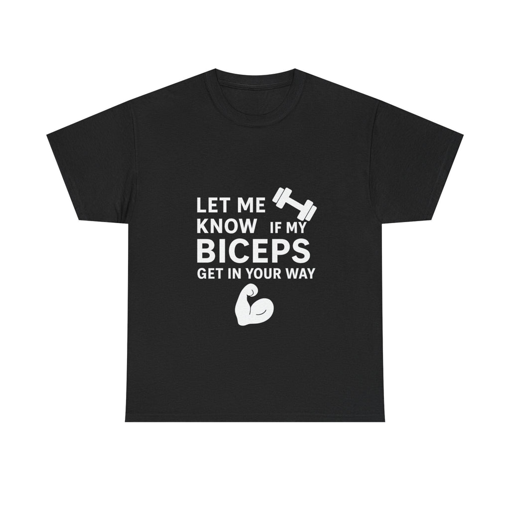 Funny Bicep Gym Shirt: Bodybuilding Workout Tee for Men & Women