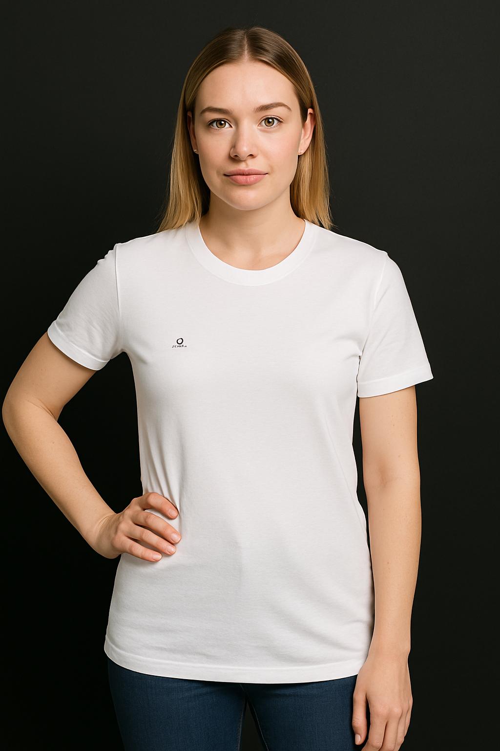 Minimalist Cotton Logo T-Shirt - Unisex Modern Tee