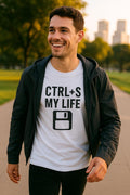 Ctrl + S My Life T-Shirt: Funny Coding Humor, Geeky Gamer Tee