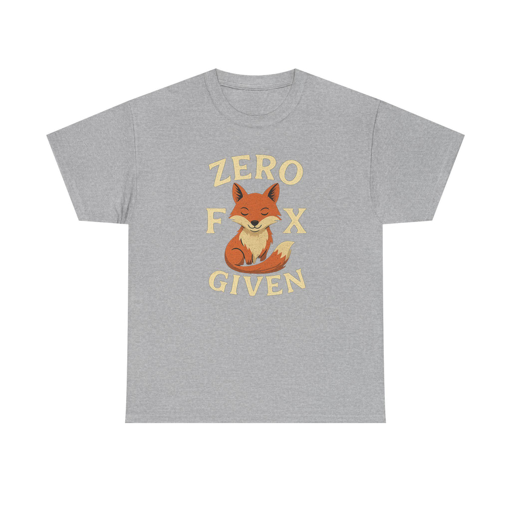 Zero Fox Given T-Shirt: Funny Sarcastic Graphic Tee, Animal Pun