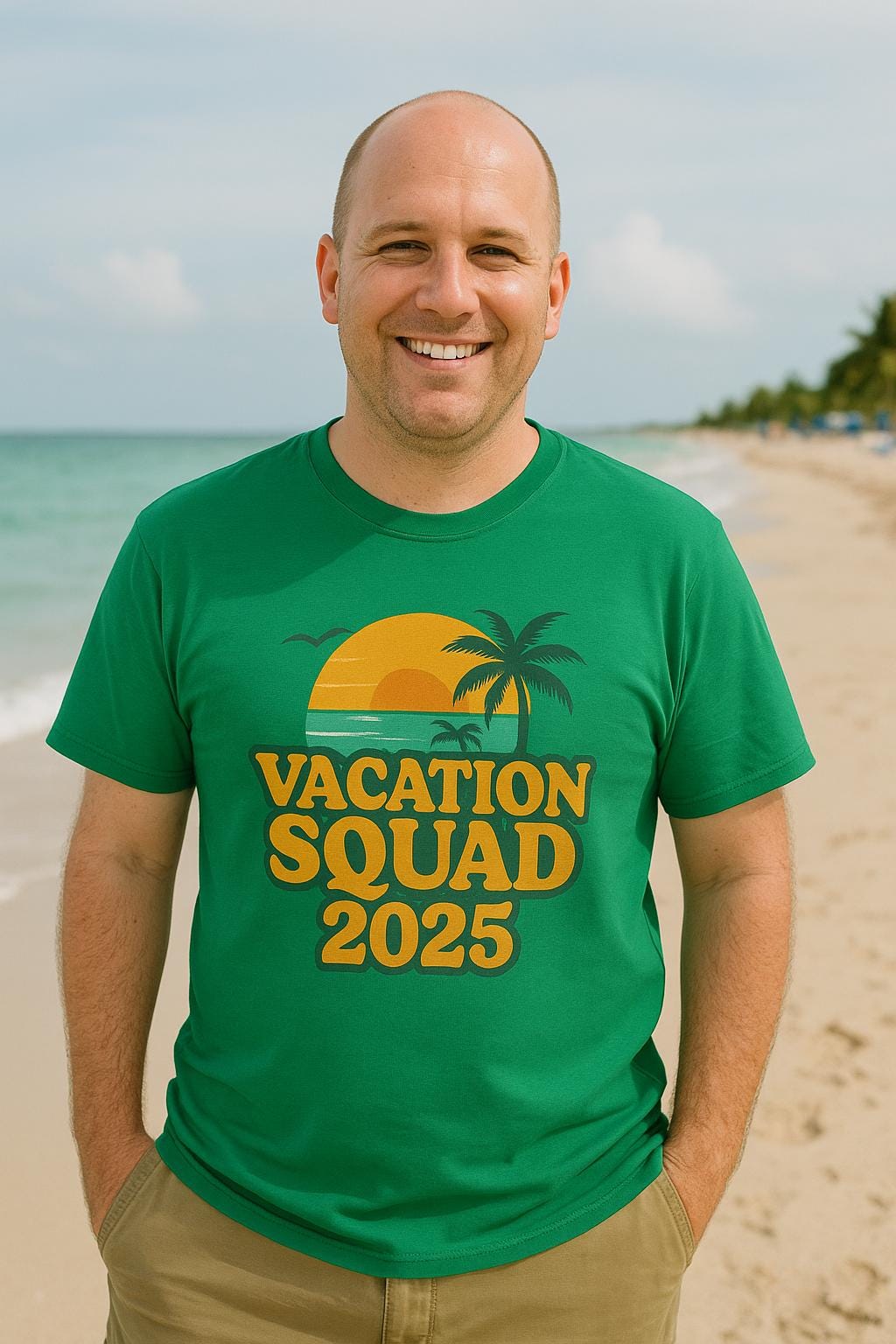 Vacation Squad T-Shirt: Matching Family Trip Shirts, Palm Tree Graphic