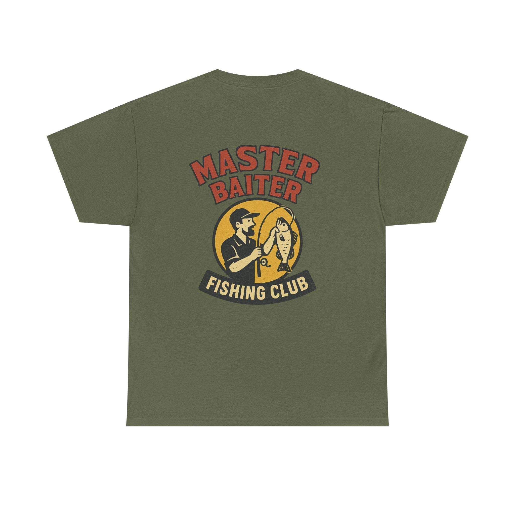 Funny Fishing Club T-Shirt: Master Baiter, Reel Legend - Distressed Cotton Tee