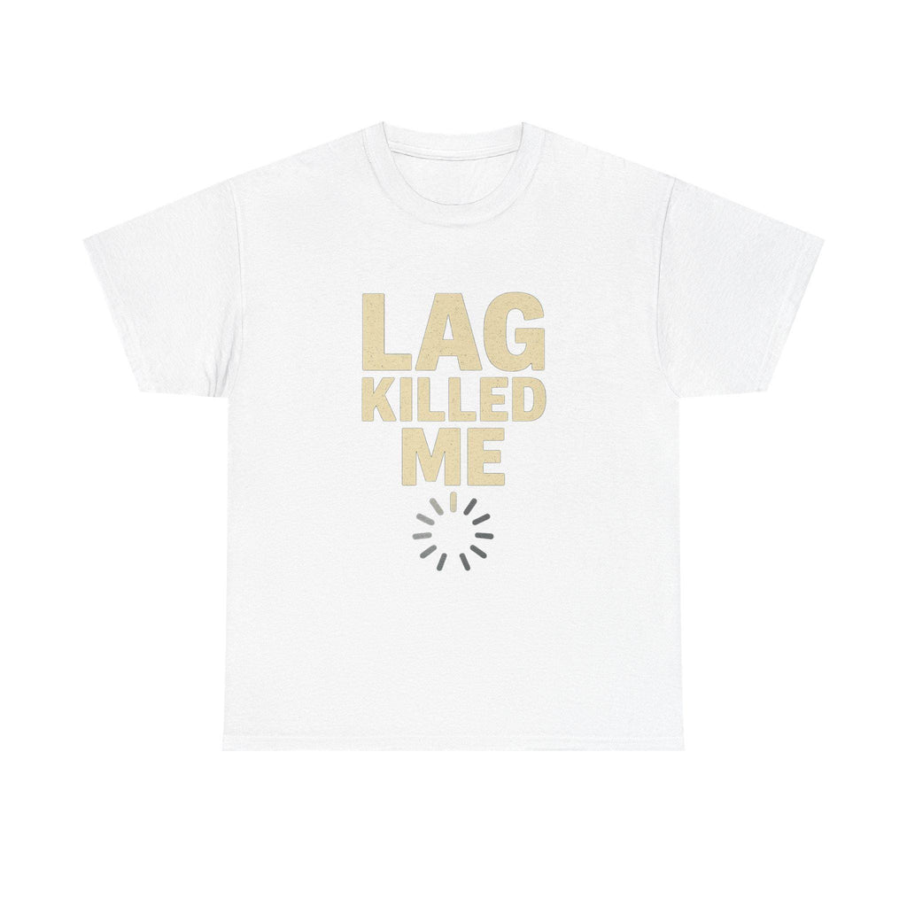 Lag Killed Me T-Shirt: Funny Retro Gamer Tee