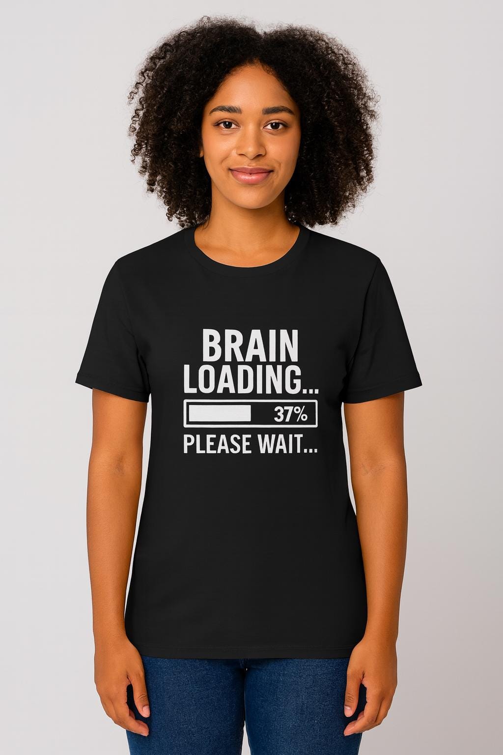 Brain Loading T-Shirt: Funny Geek Gamer Unisex Tee
