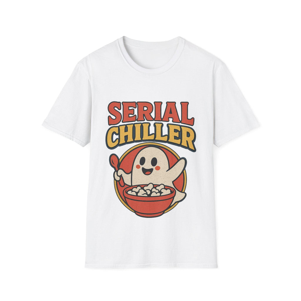 Serial Chiller Halloween T-Shirt: Funny Ghost Cereal Parody