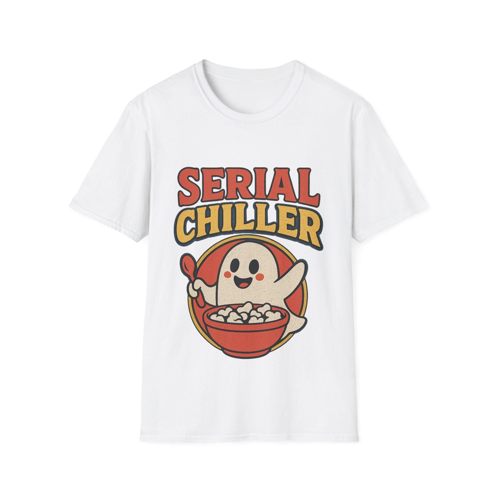 Serial Chiller Halloween T-Shirt: Funny Ghost Cereal Parody