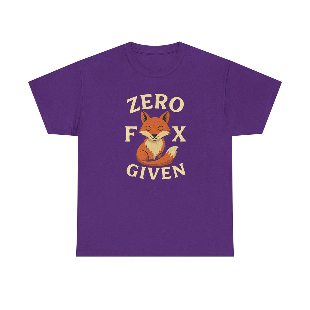 Zero Fox Given T-Shirt: Funny Sarcastic Graphic Tee, Animal Pun