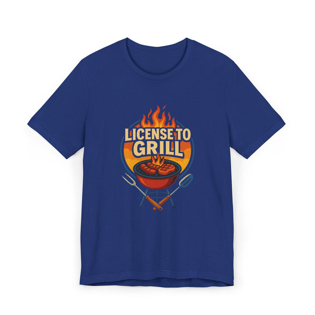 License to Grill T-Shirt: Funny BBQ Dad Gift