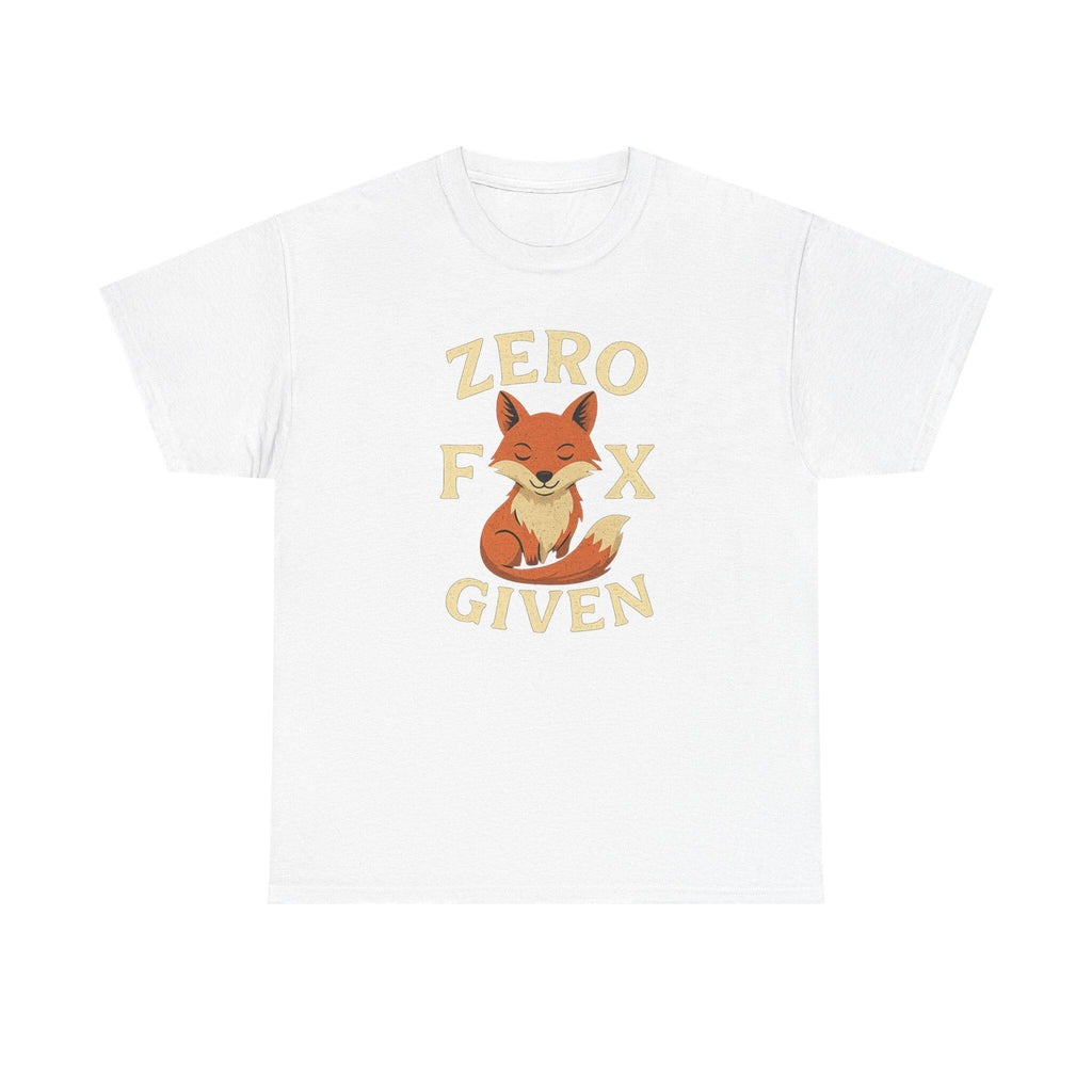 Zero Fox Given T-Shirt: Funny Sarcastic Graphic Tee, Animal Pun