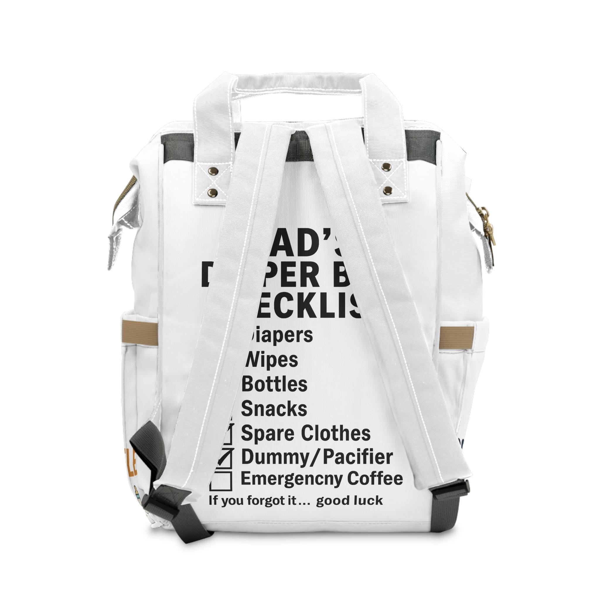 Dad Diaper Backpack: Funny Survival Kit Nappy Bag