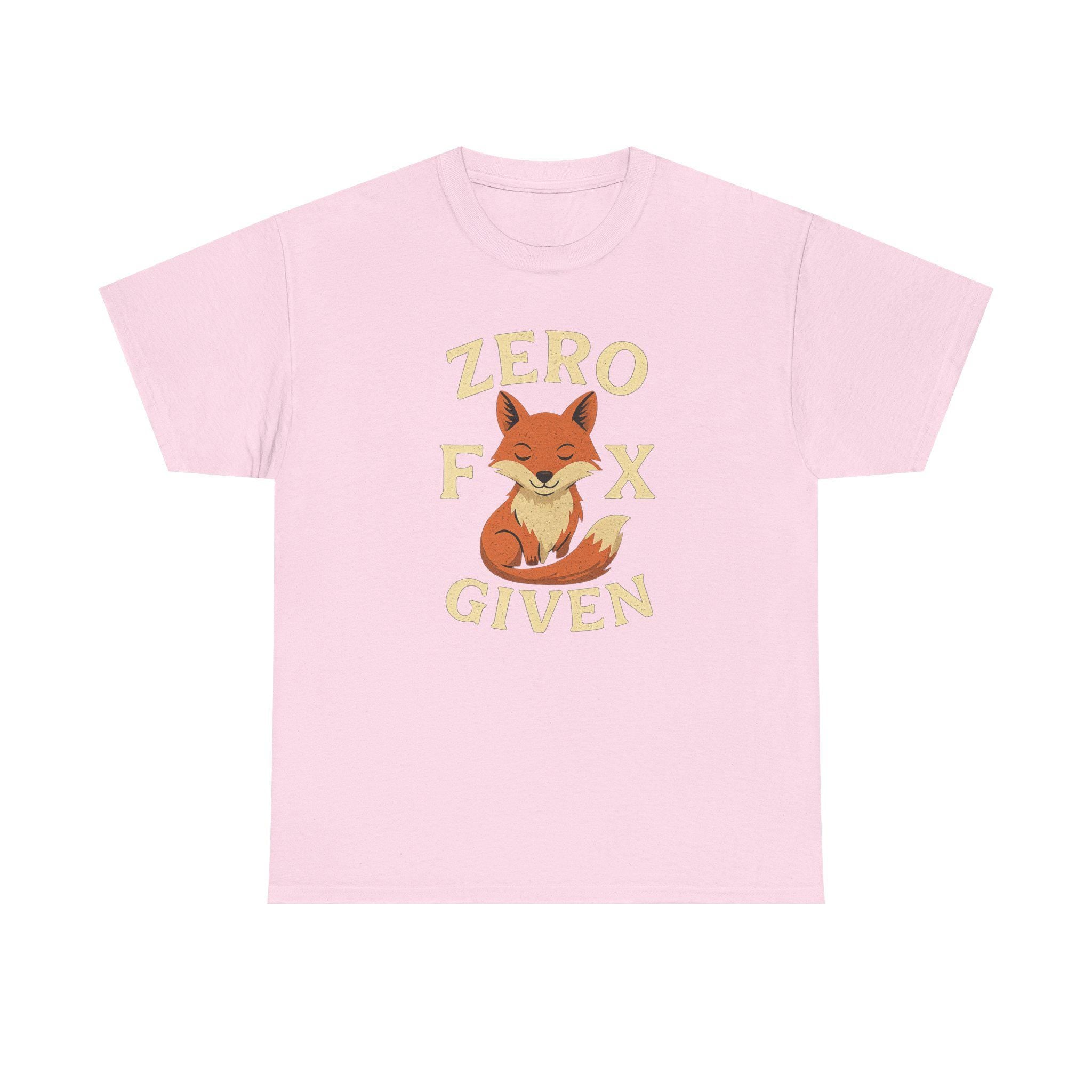 Zero Fox Given T-Shirt: Funny Sarcastic Graphic Tee, Animal Pun